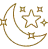Icon of a moon and stars